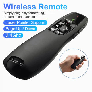 Bút Chỉ Điểm Laser Pointer Bút Trình Chiếu Powerpoint Chỉ Thuyết Trình Chiếu Slide Không Dây 2.4Ghz Điều Khiển Từ Xa