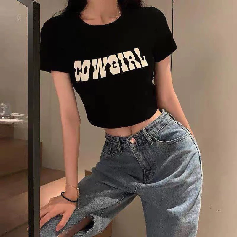 ÁO THUN CROPTOP IN XINH CG32