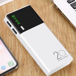 [mã ELHA9 giảm 15% đơn 50k]SẠC CỰC NHANH - PIN SẠC DỰ PHÒNG 20000MAH MẶT GƯƠNG ĐEN.hảiduyshôpppppp