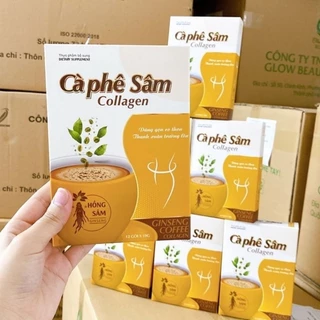 [BOT] Combo 4 Hộp Giảm Cân Cà Phê Sâm Collagen_Hộp 12 gói