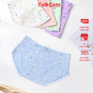 Quần lót nữ cotton CoandCom thông thoáng mềm mát co giãn 4 chiều NO158-3