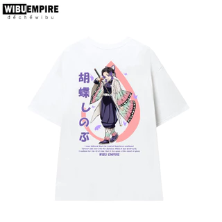 WIBU EMPIRE | Áo Thun Form Rộng Trùng trụ Shinobu | Anime Kimetsu No Yaiba - Áo Phông Unisex