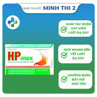 Viên uống HP MAX - Hỗ trợ giảm viêm , đau loét dạ dày - tá tràng  HỘP 60 VIÊN