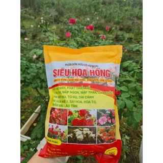 Phân bón hữu cơ Siêu hoa hồng túi 1kg