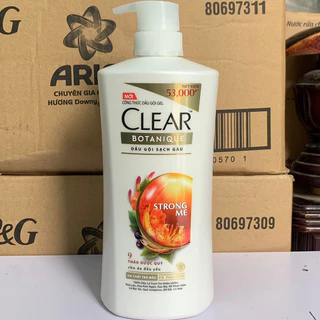 Dầu gội Clear Botanique 9 Thảo Dược Quý cho da đầu yếu 630g