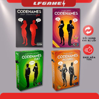 [Bản cao cấp] Bộ Trò chơi Boardgame Codenames - Codenames Picture Words Duet Deep Under Cover tiếng anh