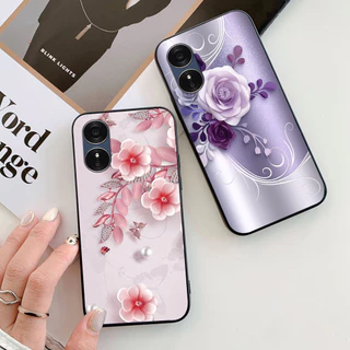 Ốp lưng oppo a17 / a17k in hình hoa nữ sang chảnh