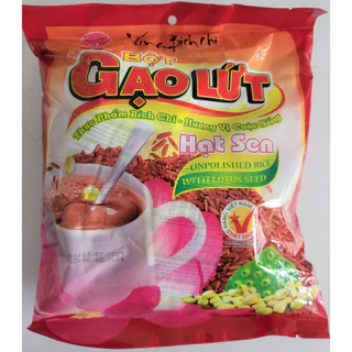 (túi có đường 350g) BỘT GẠO LỨT HẠT SEN BÍCH CHI Unpolished Rice Powder Lotus Seed