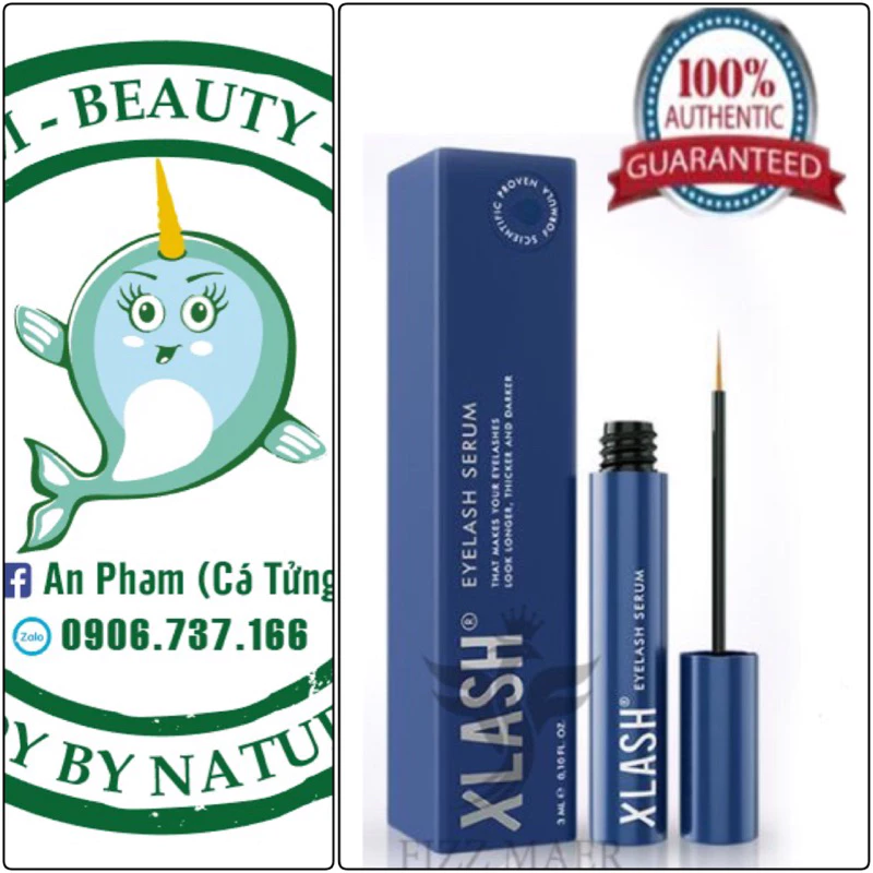 Xlash Eyelash Serum 3ml, Kích mọc mi , lông mày