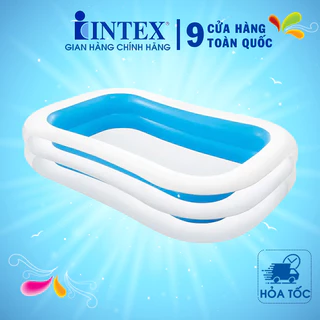 Bể bơi phao Intex trẻ em 56483,  kích thước dài 2m62, rộng 1m75, cao 56cm - Bảo hành 12 tháng