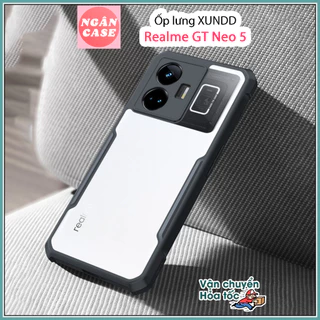 Ốp lưng XUNDD Realme GT Neo 5 - Mặt lưng sọc, Viền TPU, Chống sốc