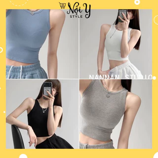 Áo Ba Lỗ Nữ Xuất Khẩu Dáng Croptop Cotton Tăm Siêu Mịn