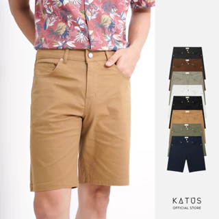 Quần Short nam Kaki màu trơn HB chất liệu cao cấp thoáng mát, thiết kế trẻ trung | KATUS STORES 001109