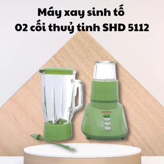 Máy Xay Sinh Tố Sunhouse SHD5112 ,Công Suất 350W - Kèm 2 Cối Thủy Tinh ,bảo hành chính hãng 12 tháng