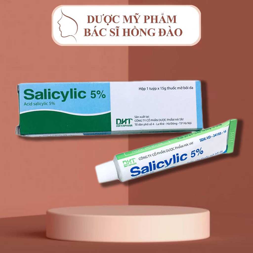 [CHÍNH HÃNG] KEM BÔI NGOÀI DA SALICYLIC 5% - BS HỒNG ĐÀO