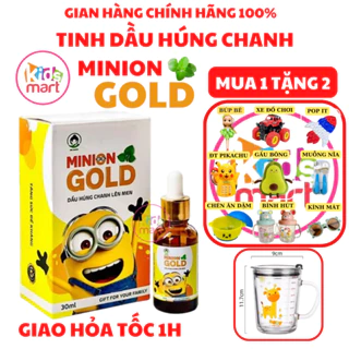 Tinh Dầu Húng Chanh Minion 🔥MUA 1 TẶNG 1🔥 giúp bé hết ho , hết sổ mũi , tăng đề kháng