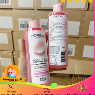 Nước hoa hồng dưỡng ẩm cho da Loreal 400ml, xuất xứ Đức