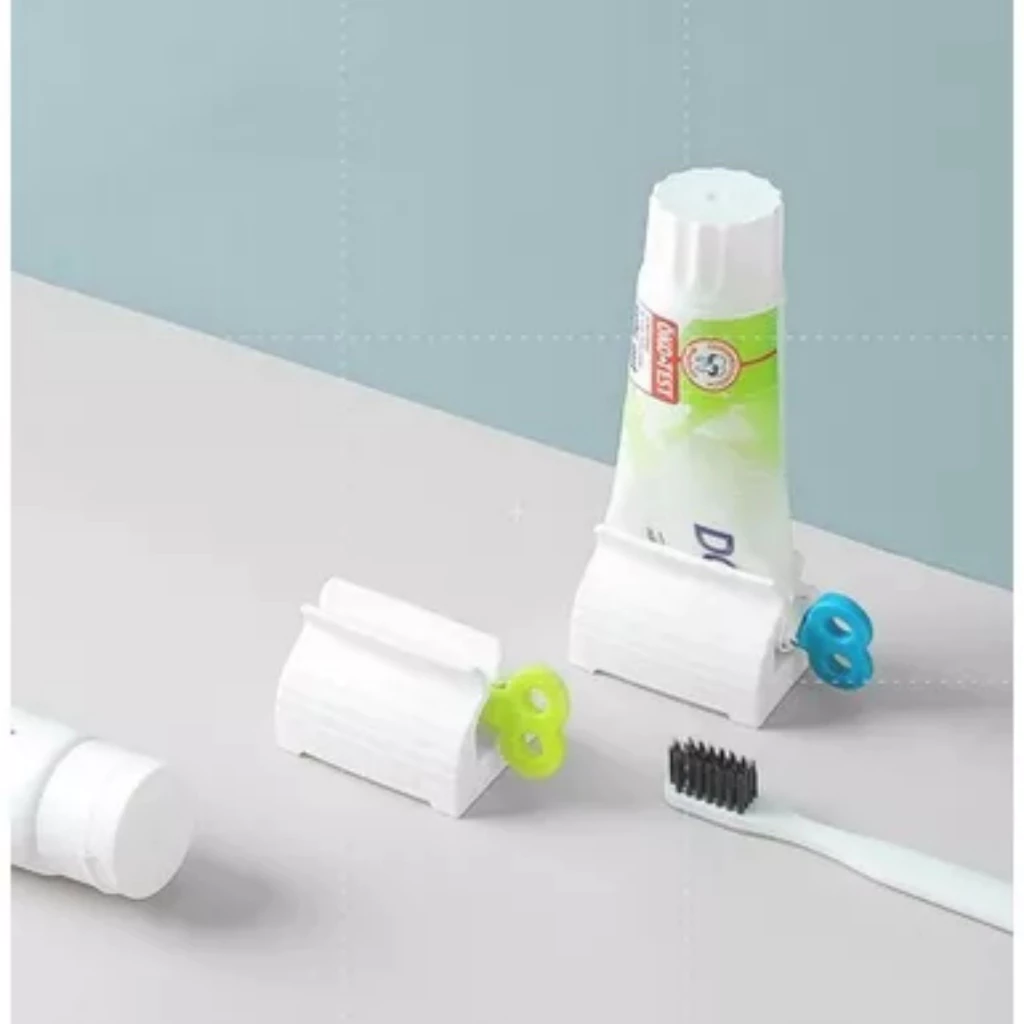 Vặn kẹp kem đánh răng thông minh, dụng cụ kẹp nặn sữa rửa mặt đa năng