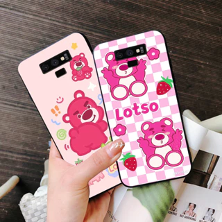 Ốp lưng Samsung note 9 in hình gấu dâu siêu cute dễ thương