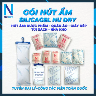 Túi hút ẩm Thực phẩm Quần áo Phòng Ngủ Giày dép Máy ảnh 1 KG hạt hút ẩm Silicagel - NU DRY