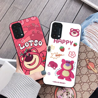 Ốp lưng oppo reno 5 / oppo reno 5 4g / oppo reno 5 5g in hình gấu dâu siêu cute dễ thương