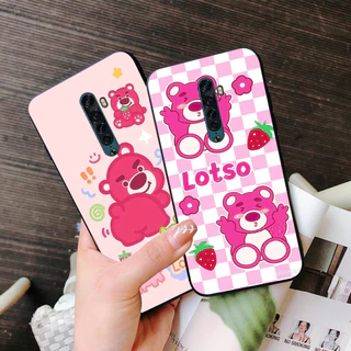 Ốp lưng oppo reno 2 / oppo reno 2f in hình gấu dâu siêu cute dễ thương