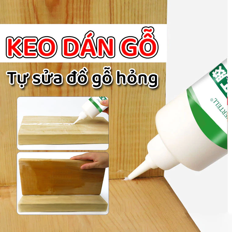 Keo Dán Gỗ Chuyên Dụng Siêu Dính, Dán Gỗ Chắc Như Đóng Đinh - Tự Sửa Đồ Gỗ Trong Nhà - Chai 150g