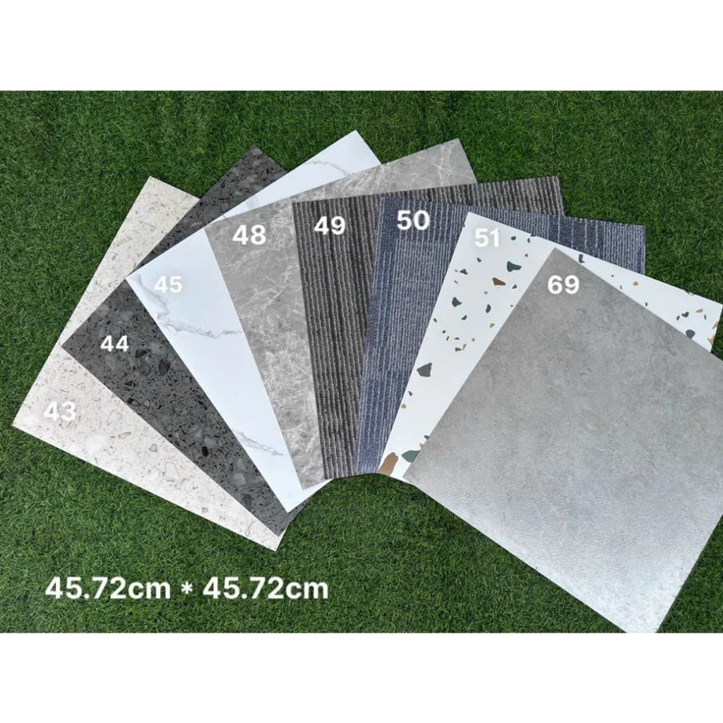 COMBO 5/4/3/2/1 MÉT VUÔNG Sàn nhựa giả vân đá hoa cương PVC cao cấp, kích thước 45x45cm