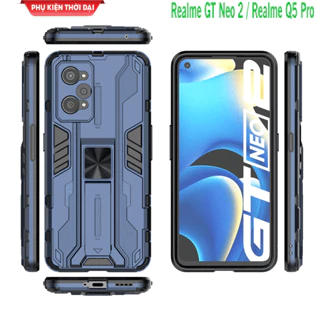 Ốp lưng Realme Neo 2 / Realme Q5 Pro Iron Man Ver 3 chống sốc giá đỡ mặt lưng chân đế