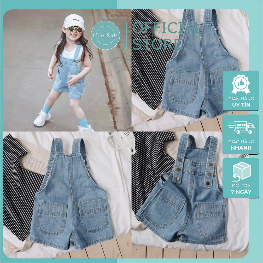 Yếm jean cho bé trai và bé gái phong cách hàn quốc hàng qccc , yếm bò bé trai và bé gái size 0-3 tuổi