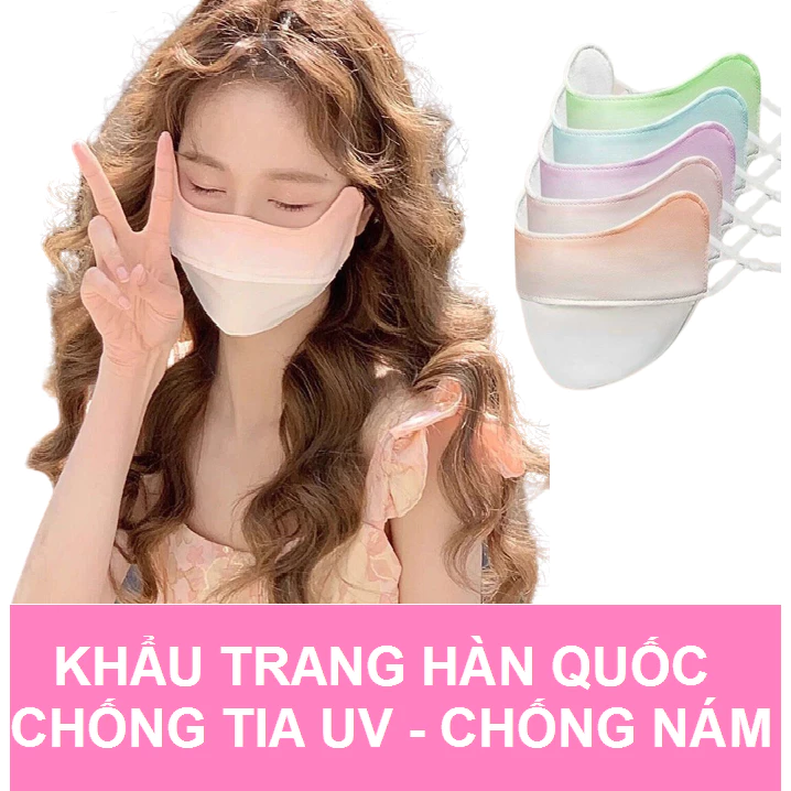 [Kho Sỉ HCM] Khẩu Trang Vải Loang Galaxy Kiểu Hàn Mỏng Thoáng Chống Nám Chống Nắng Tia UV UPF 50+