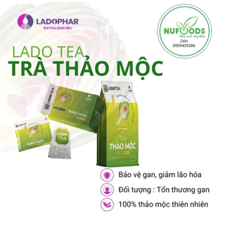 [HCM]TRÀ ACTISO +THẢO MỘC Premium- LADOPHAR- HƯƠNG VỊ THƠM NGON- HỘP 20 TÚI LỌC và 100 Túi Lọc ( túi zip)