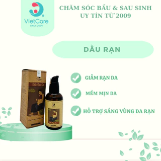 Dầu rạn da Vietcare/ hỗ trợ giảm rạn/ ngăn ngừa rạn da