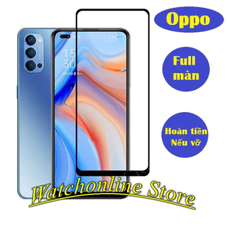 Cường lực Full màn cho Oppo Reno 4 4G 5G Reno 5 4G 5G Reno 6 6z 7 7z 8 8z Reno 8T 5G Reno 2F cảm ứng mượt màn