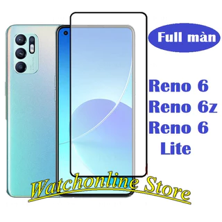 Cường lực Full màn hình cho Oppo Reno 6 4G/5G  Reno6z Reno6 Reno 6 Lite chống xước màn