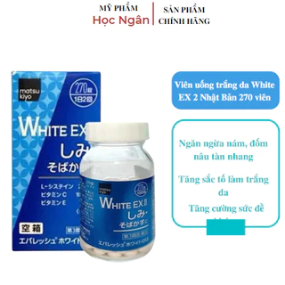 Viên uống Skin White EX ll 270 viên, trắng da, mờ thâm nám Nhật bản, myphamhocngan1