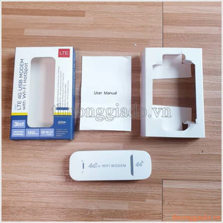 LTE 4G WIFI Dongle - USB phát WIFI từ sim 4G/ 3G dùng được đa mạng - Bộ phát wifi di động 150Mbps 50Mbps