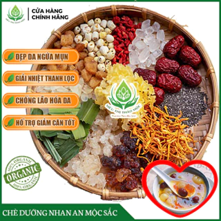 SET Chè Dưỡng Nhan Tuyết Yên Nhựa Đào 12 Vị 💥FREE SHIP💥 Siêu Thị Thảo Mộc