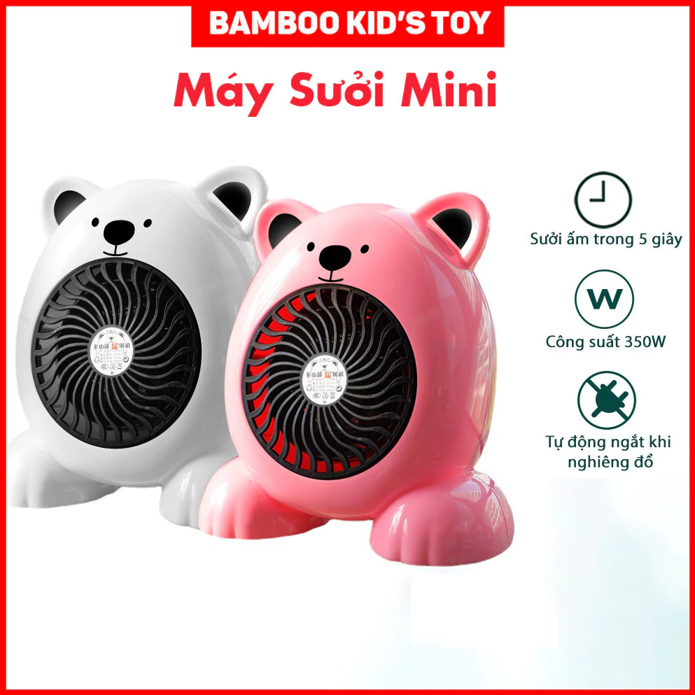 Máy sưởi mini, quạt sưởi mini mùa đông công suất 350w-500w thích hợp cho phòng ngủ, văn phòng