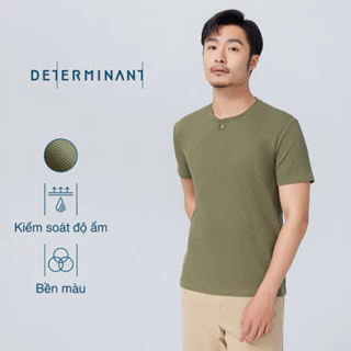 Áo thun nam Cotton Wicking thấm hút tốt chống sờn vải thương hiệu Determinant - màu Xanh Olive [T07]