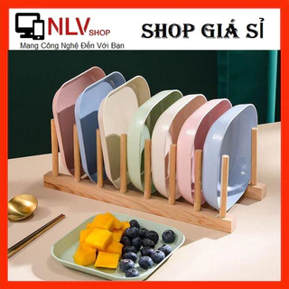 Set 8 Dĩa Lúa Mạch Hình Vuông Sâu Lòng Siêu Xinh Đựng Thức Ăn, Hoa Quả