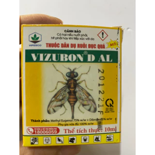 Thuốc Dẫn Dụ Diệt Ruồi Đục Trái VIZUBON - D, kết hợp bẫy ruồi nhựa