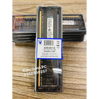 Ram PC Máy tính bàn Kingston DDR3 8GB Bus 1600Mhz - Mới Nguyên Seal 100% Bảo Hành 1 Đổi 1 Trong 36 Tháng