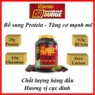 Mutant Iso Surge 5Lbs 2,3kg - Chất lượng hàng đầu, bổ sung Protein hấp thu nhanh, Tăng Cơ cực mạnh, Hương vị cực đỉnh