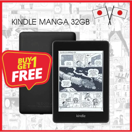 Máy Đọc Sách Kindle Manga Paperwhite 32G Máy Cũ Ngoại Hình Đẹp Nhập Nhật Bản
