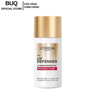 Kem Chống Nắng L'OREAL PARIS Siêu Mỏng Nhẹ Và Thoáng Mịn UV Defender Serum Invisible Fluid SPF 50+ PA++++ 50ml