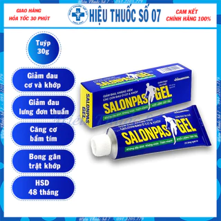 Salonpas Gel giúp giảm đau nhức cơ, xương khớp tuýp 30g