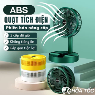 Quạt Tích Điện Để Bàn Gấp Gọn Super Có Thể Điều Chỉnh Độ Cao , Tốc Độ Gió