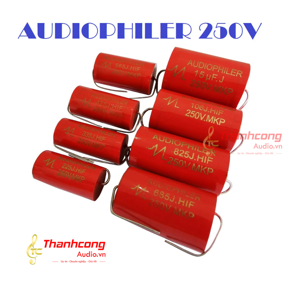 Tụ đỏ Audio: AudioPhiler 250V 1.5uF-12uF: Chất lượng tốt.