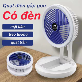 Quạt Để Bàn Mini Sạc Tích Điện, Có Thể Gấp Gọn, Xoay 360 Độ, Phù Hợp Cho Sinh Viên, Dân Văn Phòng Tiện Lợi Mang Theo